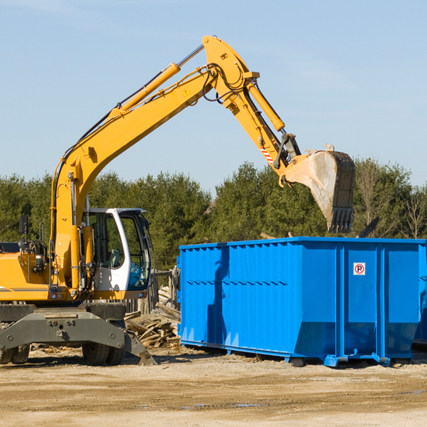 what are the rental fees for a residential dumpster in Rainbow City